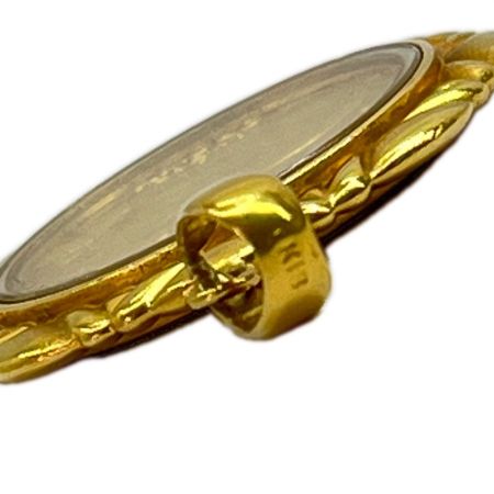   マン島キャットエリザベス24Kコイン/ペンダントトップK18 総重量18.6g(カバー含む)