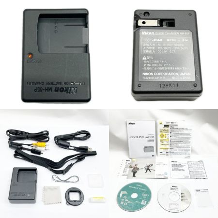  Nikon ニコン コンパクトデジタルカメラ 取説・充電器・箱付 COOLPIX AW100 ブルー