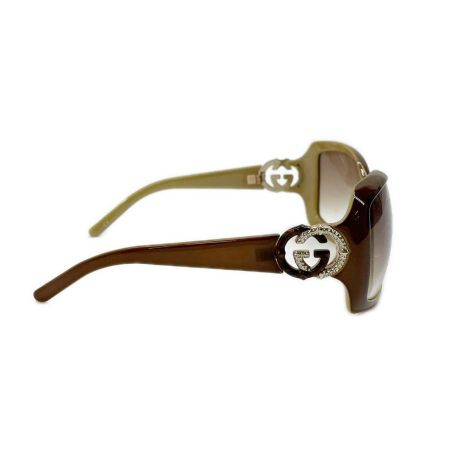  GUCCI グッチ サングラス ラインストーン ケース付 レディース GG3068/F/S ブラウン