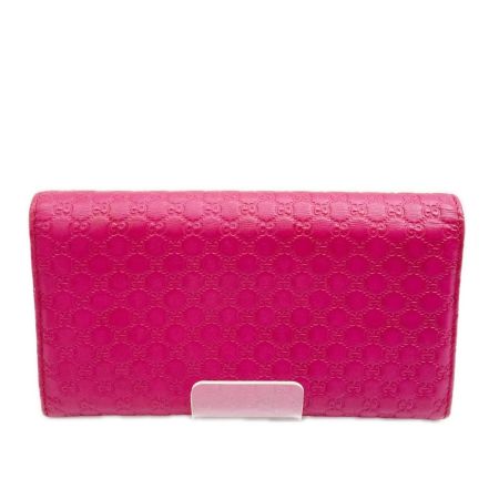  GUCCI グッチ 長財布 グッチシマ レディース 箱付 291099 ショッキングピンク