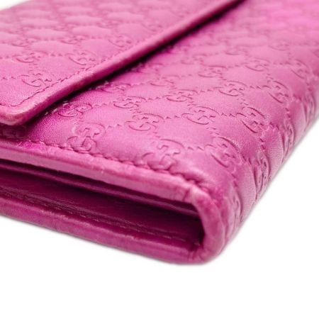  GUCCI グッチ 長財布 グッチシマ レディース 箱付 291099 ショッキングピンク