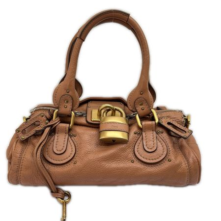  Chloe クロエ ハンドバッグ パディントン スレ・内部ヨゴレ 02 07 51 5366 ブラウン