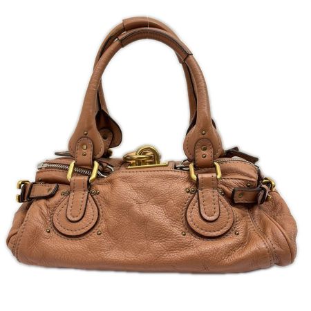  Chloe クロエ ハンドバッグ パディントン スレ・内部ヨゴレ 02 07 51 5366 ブラウン