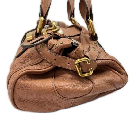  Chloe クロエ ハンドバッグ パディントン スレ・内部ヨゴレ 02 07 51 5366 ブラウン