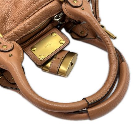  Chloe クロエ ハンドバッグ パディントン スレ・内部ヨゴレ 02 07 51 5366 ブラウン