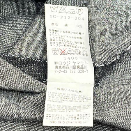  Yohji yamamoto(Y's) ヨージヤマモト(ワイズ) パンツ size2 ウエストにヨレ有 レディース ブラック