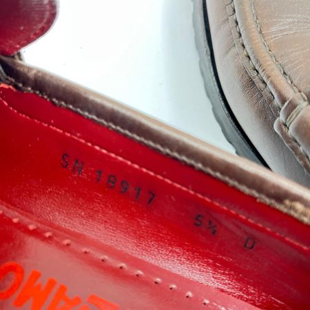  Salvatore Ferragamo サルヴァトーレフェラガモ ローファー ガンチーニビット 23.5cm 5ハーフ SN18917 ブラウン