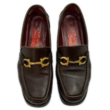  Salvatore Ferragamo サルヴァトーレフェラガモ ローファー ガンチーニビット 23.5cm 5ハーフ SN18917 ブラウン