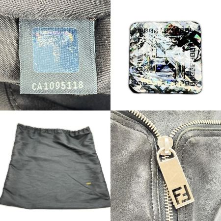  FENDI フェンディ セミショルダーバッグ 布袋・ギャランティ付 ハガレ有 レディース ブラック