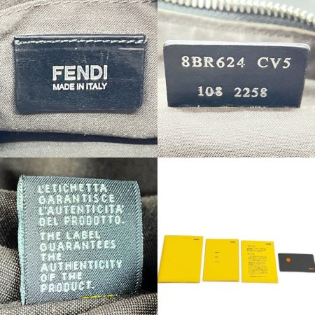  FENDI フェンディ セミショルダーバッグ 布袋・ギャランティ付 ハガレ有 レディース ブラック