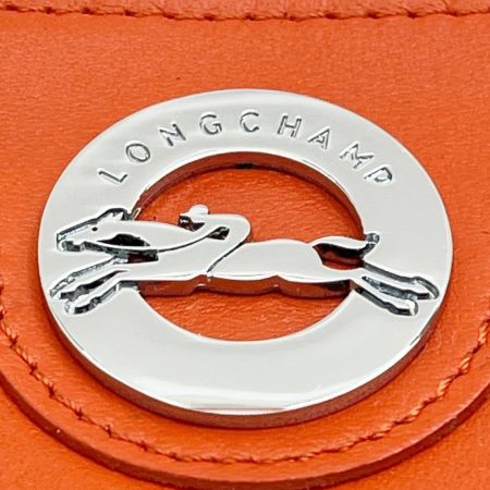  Longchamp ロンシャン 財布 コインケース カード ウォレット 箱付 オレンジ