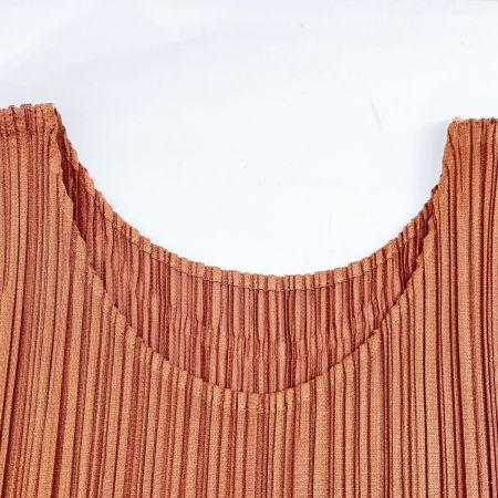  ISSEY MIYAKE イッセイミヤケ PLEATSPLEASE カットソー アニマルウクレレガール サイズ3 PP03-JK841 ブラウン