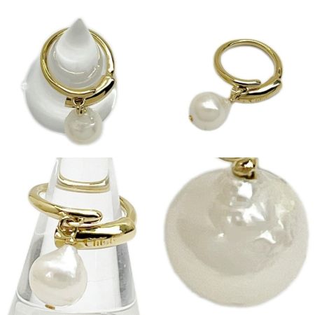  Chloe クロエ パール1粒リング 指輪 11号 レディース アクセサリー 箱・布袋付