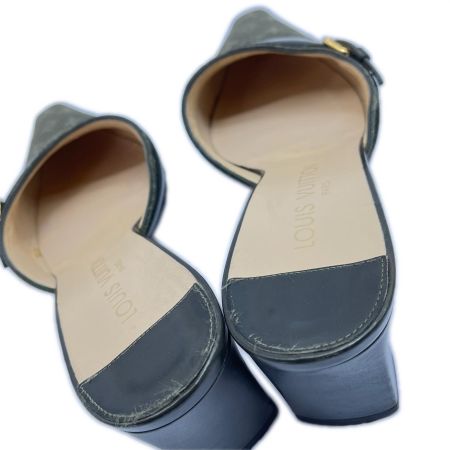  LOUIS VUITTON ルイヴィトン モノグラムミニ 靴 ミュール SIZE 23.5cm グリーン