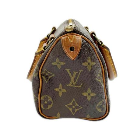  LOUIS VUITTON ルイヴィトン ハンドバッグ ミニスピーディー モノグラム ジップ持ち手千切れアリ M41534 ブラウン