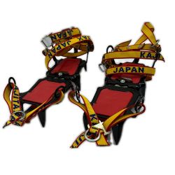 ◆◆ KAJITAX JAPAN カジタックス アイゼン 8本爪 ブラック×レッド Bランク