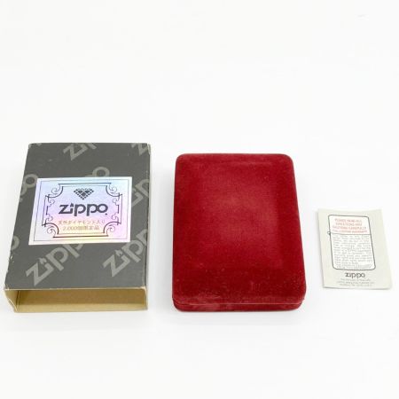  ZIPPO ジッポー LIMITED EDITION No.1904 ガイコツ 天然ダイヤモンド入り 2000個限定品 ケース付