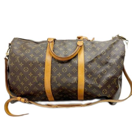  LOUIS VUITTON ルイヴィトン ボストンバッグ モノグラム キーポル・バンドリエール カデナ付 M41416 ブラウン