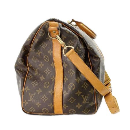  LOUIS VUITTON ルイヴィトン ボストンバッグ モノグラム キーポル・バンドリエール カデナ付 M41416 ブラウン