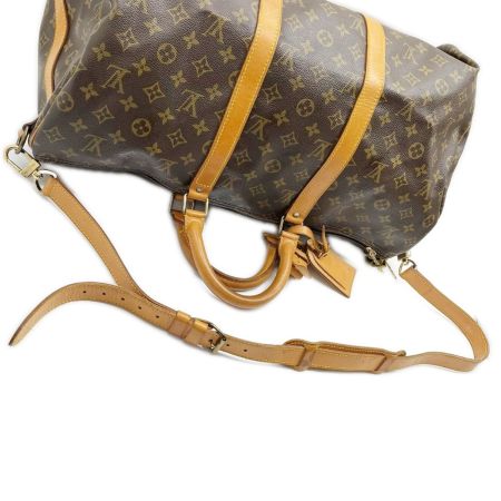  LOUIS VUITTON ルイヴィトン ボストンバッグ モノグラム キーポル・バンドリエール カデナ付 M41416 ブラウン