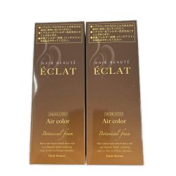 ◆◆ ヘアボーテ エクラ ボタニカル エアカラーフォーム ダークブラウン ヘアカラー ダークブラウン 2点セット Sランク