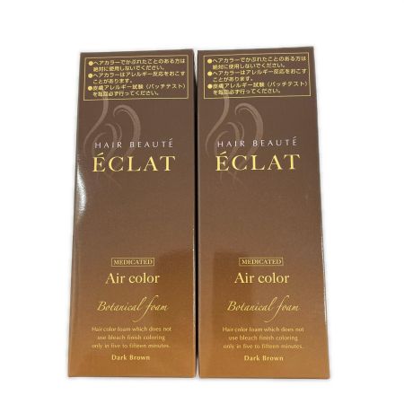  ヘアボーテ エクラ ボタニカル エアカラーフォーム ダークブラウン ヘアカラー ダークブラウン 2点セット