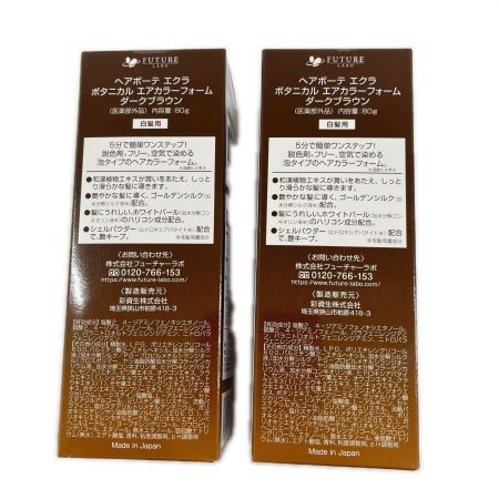  ヘアボーテ エクラ ボタニカル エアカラーフォーム ダークブラウン ヘアカラー ダークブラウン 2点セット