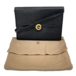 ◆◆ LOUIS VUITTON ルイヴィトン エピ ショルダーバッグ ポシェットアルシュ 内ポケット劣化 A20963 ブラック Cランク