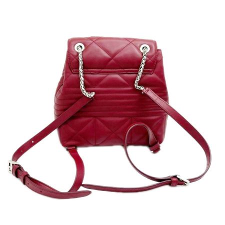  FURLA フルラ フォルチューナキルティング スモールバックパック リュック 布袋付 レディース レッド