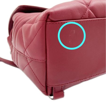  FURLA フルラ フォルチューナキルティング スモールバックパック リュック 布袋付 レディース レッド