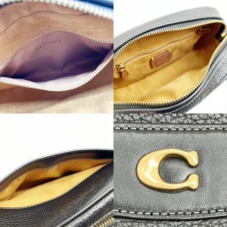  COACH コーチ ショルダーバッグ レザー レディース H2211 cc386 ブラック