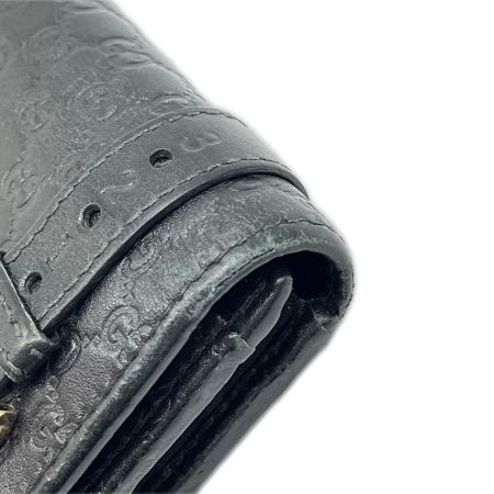  GUCCI グッチ 長財布 マイクロシマ 箱付 309760 ブラック