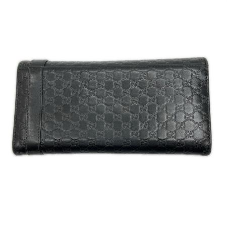  GUCCI グッチ 長財布 マイクロシマ 箱付 309760 ブラック
