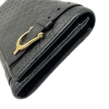 GUCCI グッチ 長財布 マイクロシマ 箱付 309760 ブラック