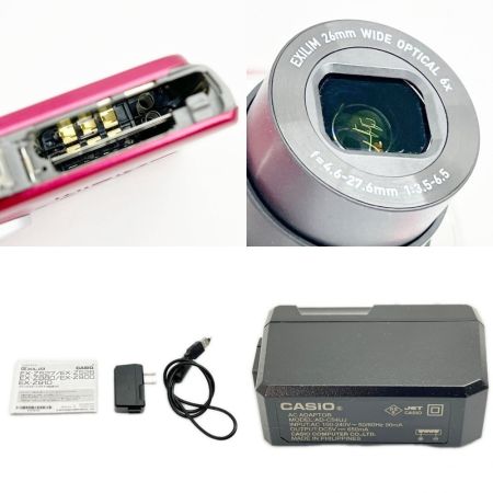  CASIO カシオ コンパクトデジタルカメラ 12011485A EXILIM EX-ZS27 ﾚｯﾄﾞ