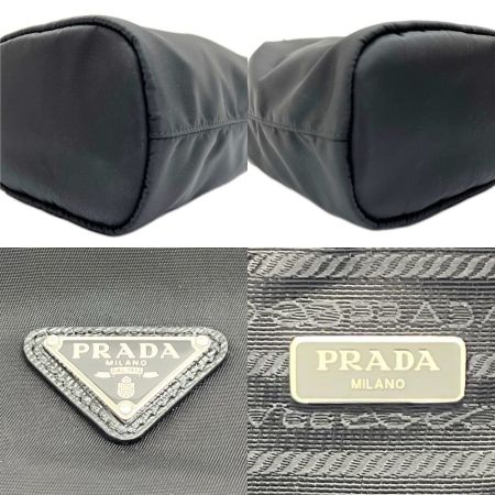  PRADA プラダ 巾着バッグ ナイロン カバン ポーチ レディース 黒 ブラック