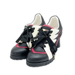 ◆◆ MAYLA アカデミック・ノクターン アイコニックシューズ ヒールスニーカー 靴 SIZE 40 ブラック Bランク