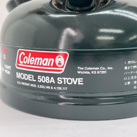  Coleman コールマン ガソリンシングルバーナー1993年12月製造 508A グリーン系