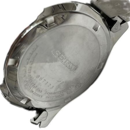  SEIKO セイコー クォーツ腕時計 クロノグラフ ステンレススチール 8T63-00D0 ホワイト