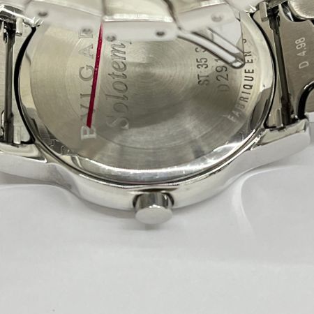BVLGARI ブルガリ クォーツ 腕時計 ソロテンポ 2026.07電池交換済 Solotempo ST35S シルバー/ブラック