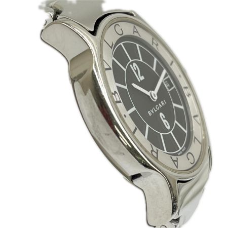 BVLGARI ブルガリ クォーツ 腕時計 ソロテンポ 2026.07電池交換済 Solotempo ST35S シルバー/ブラック