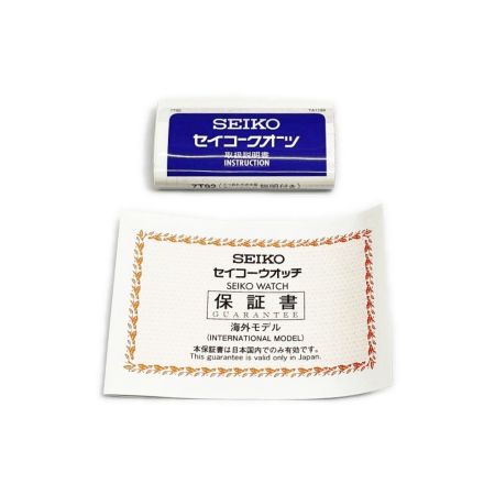  SEIKO セイコー 腕時計 クロノグラフ クォーツ 箱・取説付 R8.5月電池交換済み クロノ針ズレ有 SND187P