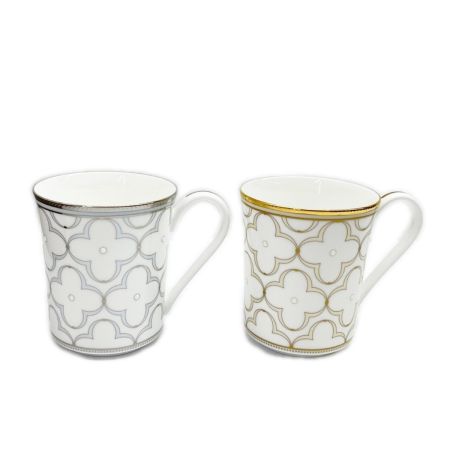 Noritake ノリタケ カップ プレートセット トレフォリオゴールド&プラチナ モーニングペア 箱付 未使用品 洋食器