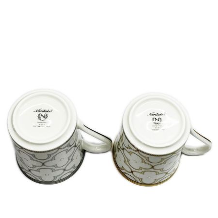  Noritake ノリタケ カップ プレートセット トレフォリオゴールド&プラチナ モーニングペア 箱付 未使用品 洋食器