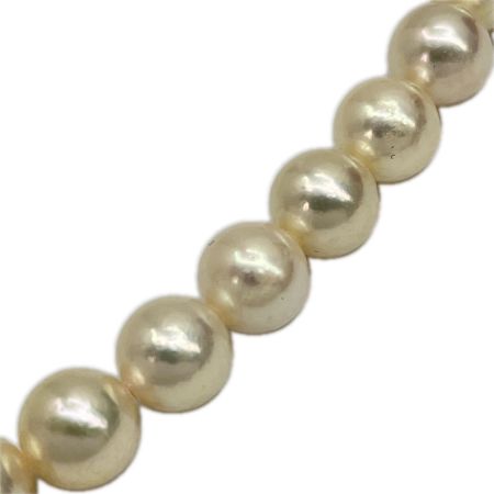   真珠 パールネックレス 総重量58.9g 約45cm パール9.5～10.0cmクラスプSV 鑑別書付