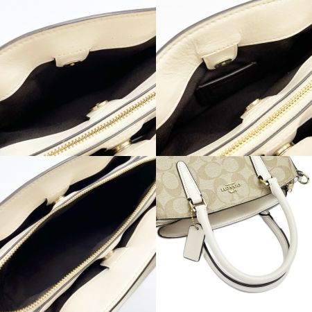  COACH コーチ ハンドバッグ エンボスシグネチャー ショルダーストラップ欠品 F29434 ベージュ