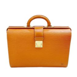 ◆◆ LOUIS VUITTON ルイヴィトン ビジネスバッグ エピ セルヴィエット フェルモワール キー付 ベタ有 M54358 ブラウン Cランク