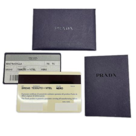  PRADA プラダ ミニボストンバッグ TESSUTO＋VITEL BR0345 ブラック