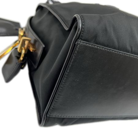  PRADA プラダ ミニボストンバッグ TESSUTO＋VITEL BR0345 ブラック