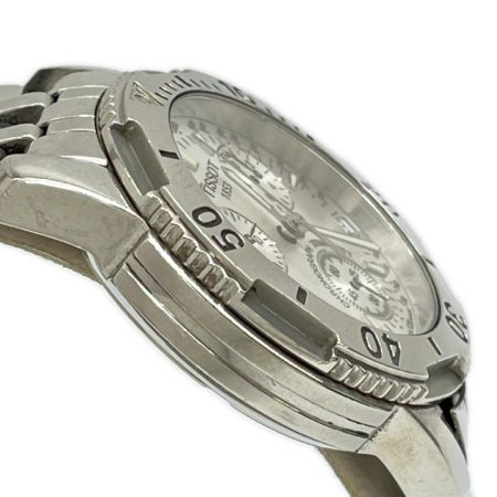  TISSOT ティソ 腕時計 クォーツ  ステンレススチール シルバー 箱付 欠け有 R8.6電池交換済み T362-462K